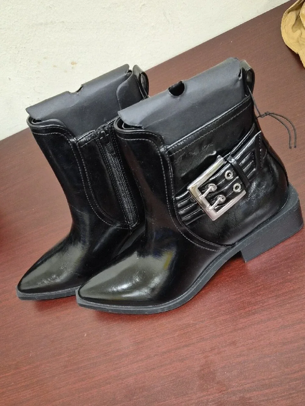 wild fable Black Ankle Boots W/ Memory Foam Size 6.5